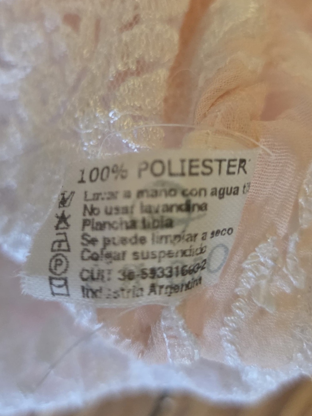 Ossira Sheer Lace-Trim Pink Blouse with Scalloped Hem - Picture 5 of 5